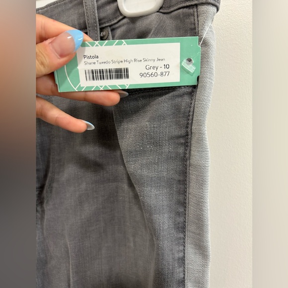 NWT Pistola High-Rise Tux Stripe Skinny Jeans - Picture 7 of 12